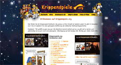 Desktop Screenshot of krippenspiele.org