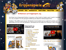 Tablet Screenshot of krippenspiele.org
